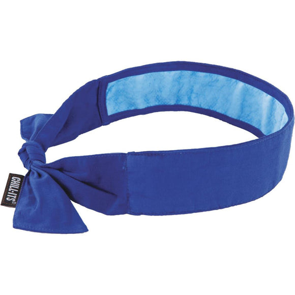 Ergodyne Chill-Its Headband Blue Cooling Bandana