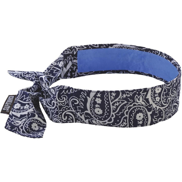 Ergodyne Chill-Its Headband Navy Western Cooling Bandana