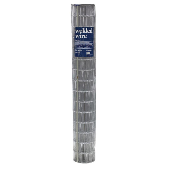 48 In. H. x 50 Ft. L. (2x4) Galvanized Welded Wire Fence