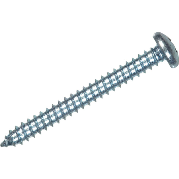 Hillman #14 x 1 In. Phillips Pan Head Zinc Sheet Metal Screw (6 Ct.)