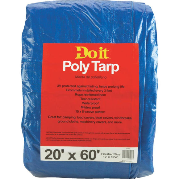 Do it Blue Woven 20 Ft. x 60 Ft. Medium Duty Poly Tarp