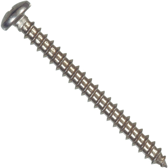 Hillman #12 x 2 In. Phillips Pan Head Stainless Steel Sheet Metal Screw (100 Ct.)