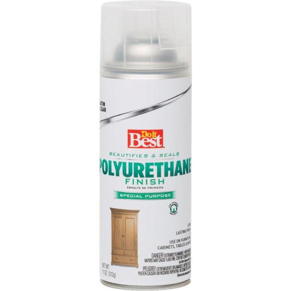 Do it Best Satin Clear Aerosol Spray Polyurethane, 11 Oz.