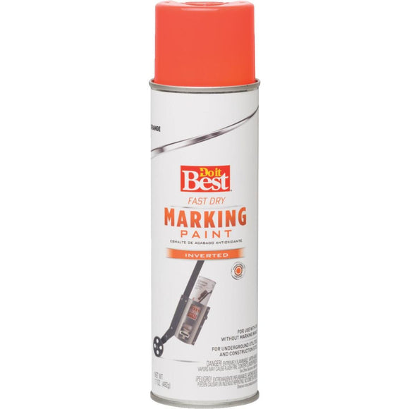 Do it Best Orange 17 Oz. Inverted Marking Spray Paint