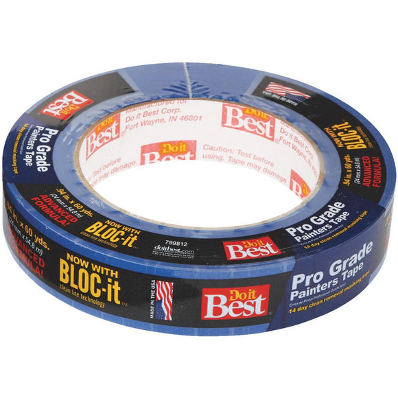 Do it Best Pro Grade 0.94 In. x 60 Yd. Blue Painter's Masking Tape