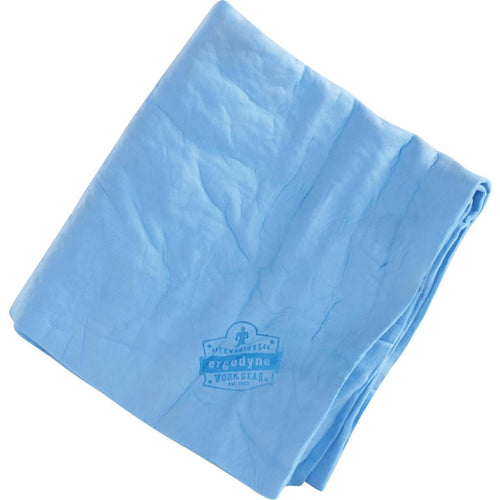 Ergodyne Chill-Its 13 x 29-1/2 Blue Cooling Towel