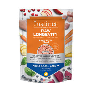 Nature's Variety Instinct Raw Longevity Adult Ages 7+ Frozen Chicken Bites Dog Food