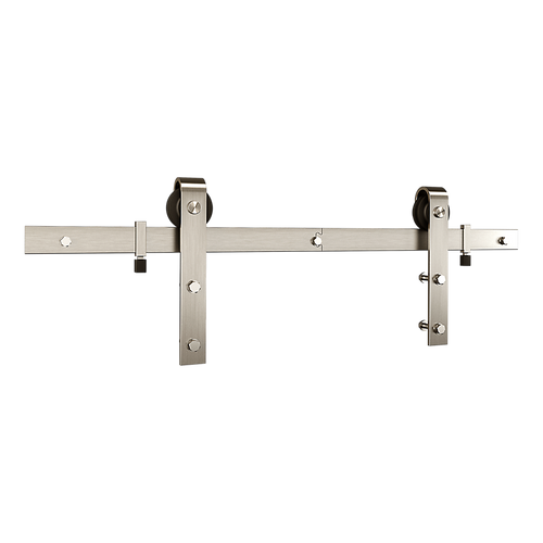 National Hardware Classic Interior Barn Door Kit 72, Satin Nickel